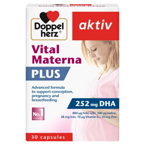 Illustration of the product packaging Doppelherz aktiv Vital Materna PLUS front view